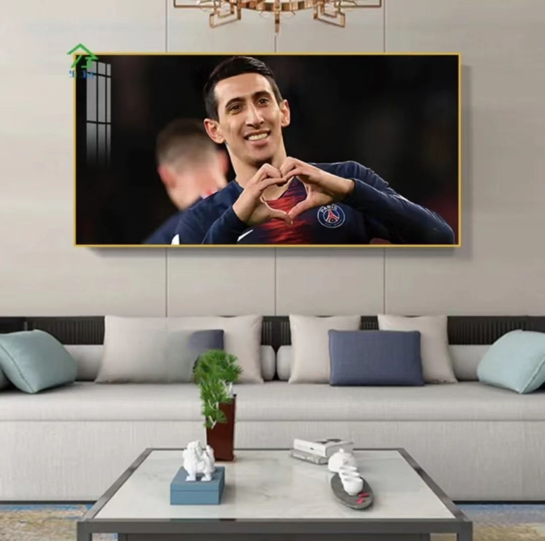 Ángel Di María Heart Gesture Decorative Wall Art