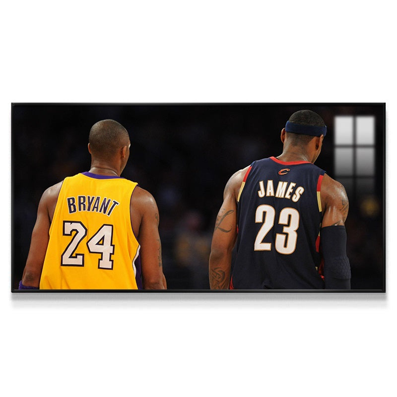 Kobe Bryant and LeBron James Wall Art