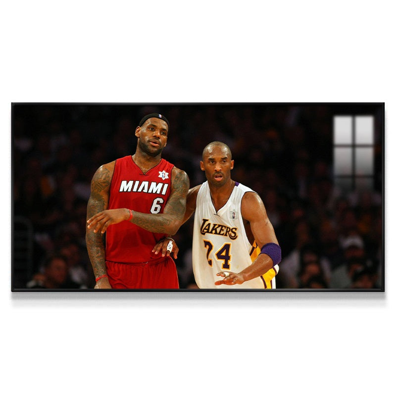 Kobe Bryant and LeBron James Wall Art