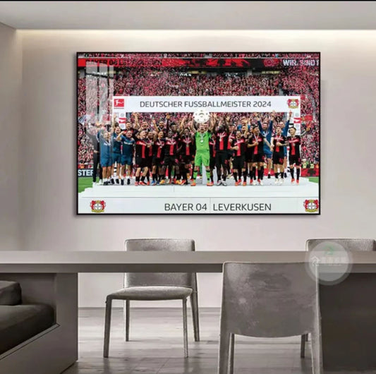Bayer 04 Leverkusen 2024 Bundesliga wall art