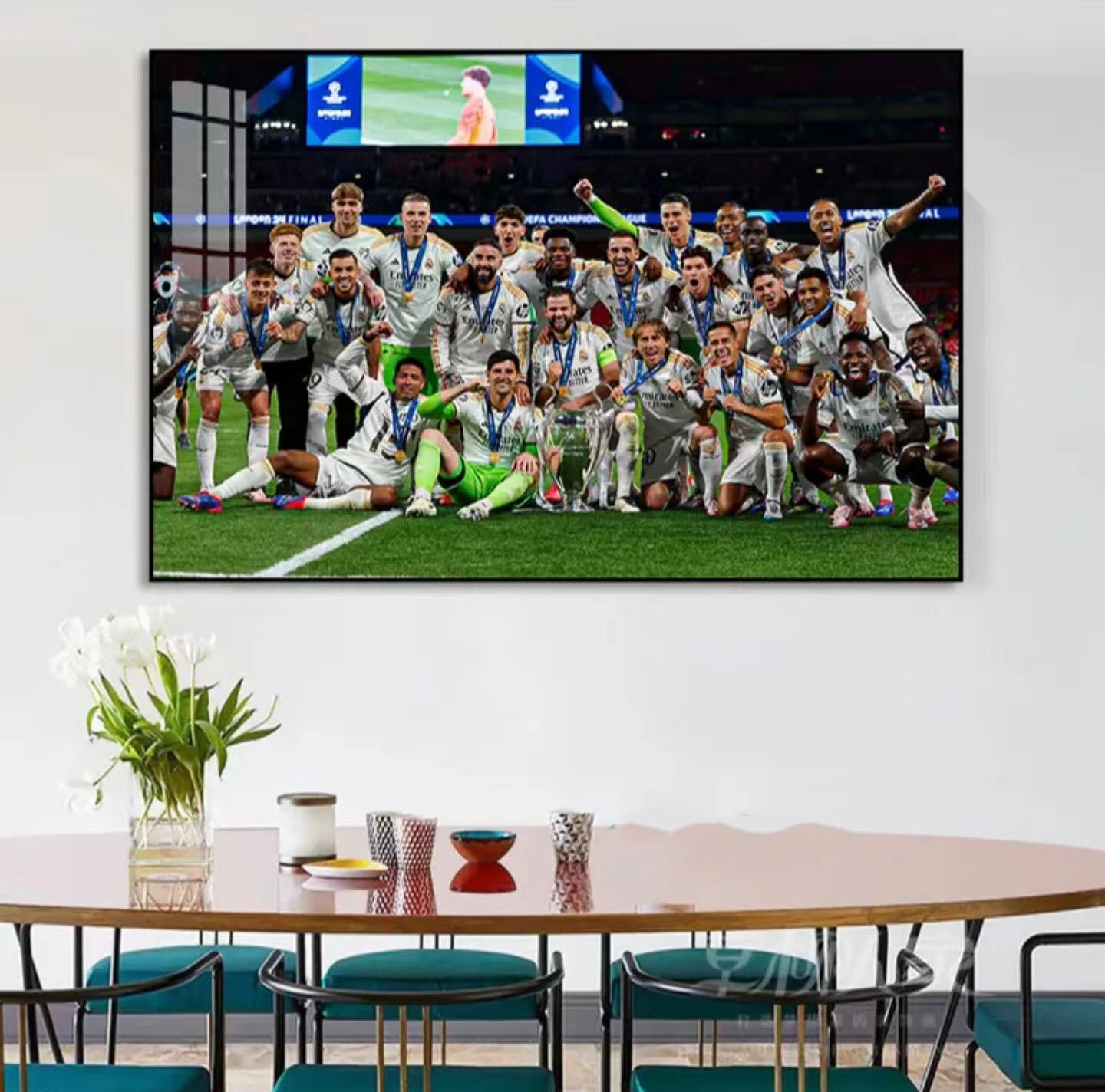 REAL MADRID 2023–24 UEFA CHAMPIONS LEAGUE WALL ART