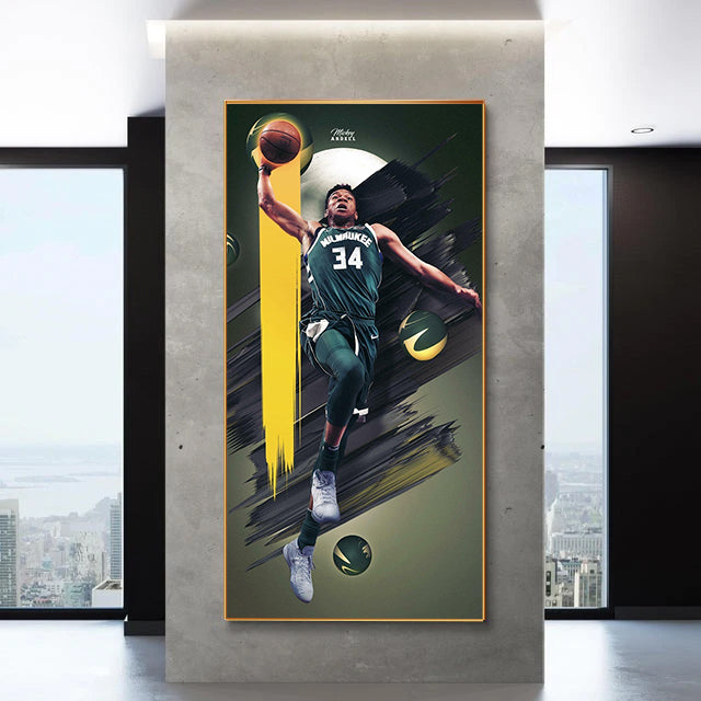 Giannis Antetokounmpo Wall Art