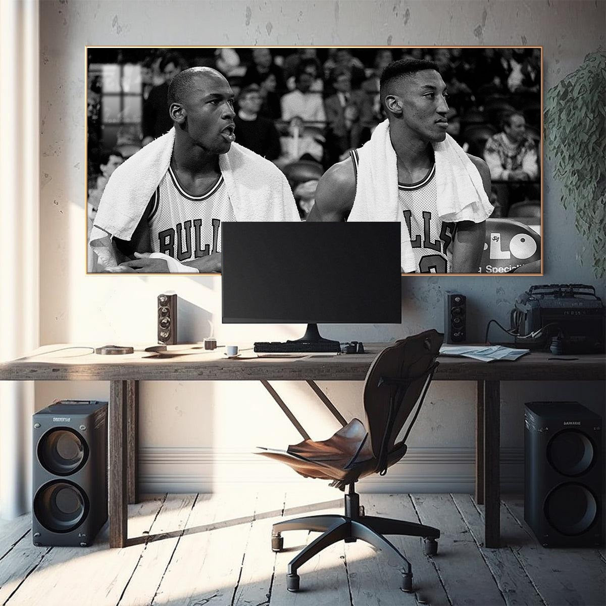 Michael Jordan and Scottie Pippen Wall Art