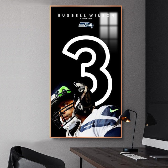 Russell Wilson Wall Art
