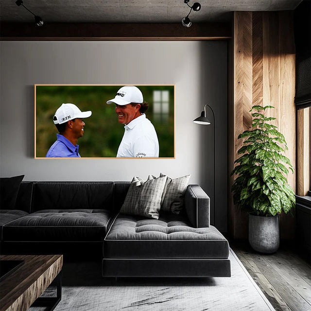 Tiger Woods and Phil Mickelson Wall Art