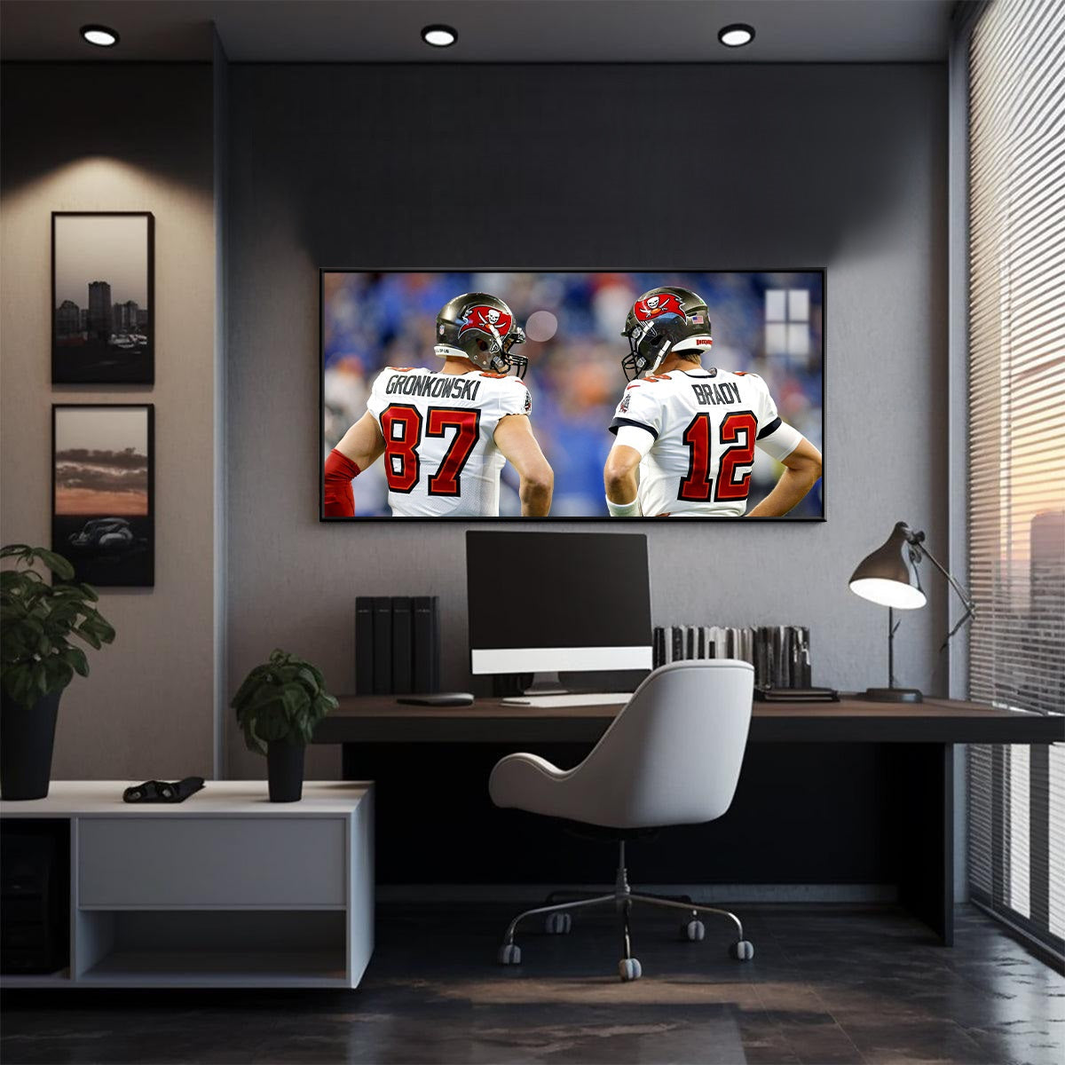Tom Brady and Travis Kelce Wall Art