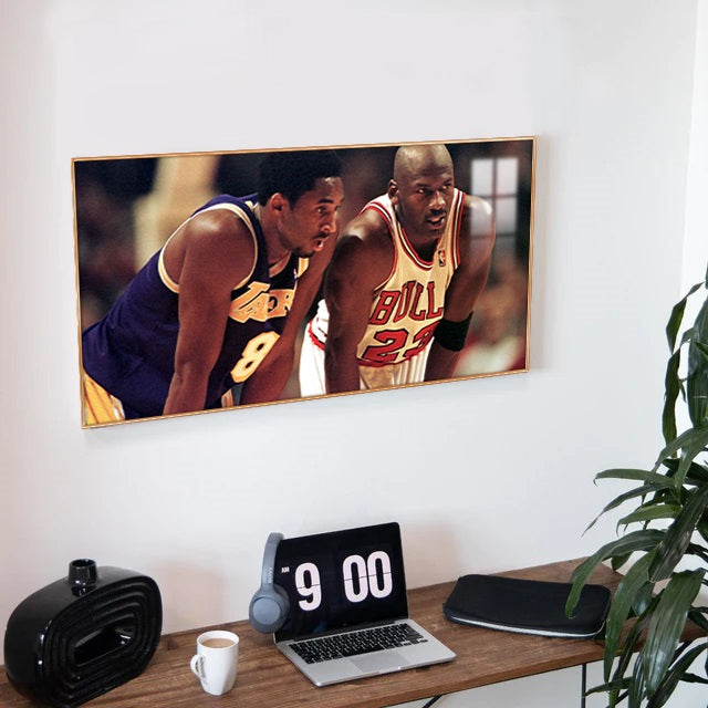 Michael Jordan and Kobe Bryant Wall Art