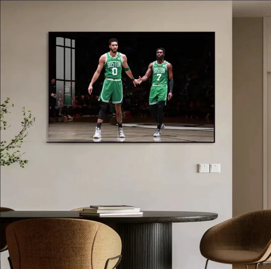 Jayson Tatum and Jaylen Brown Wall Art