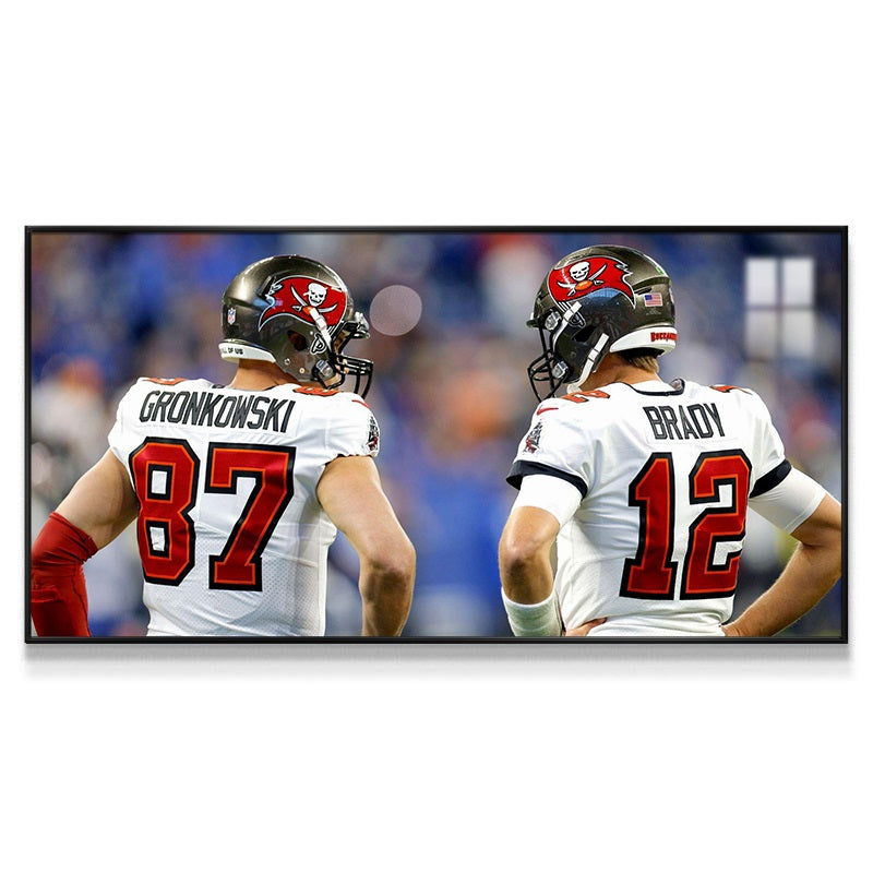 Tom Brady and Travis Kelce Wall Art