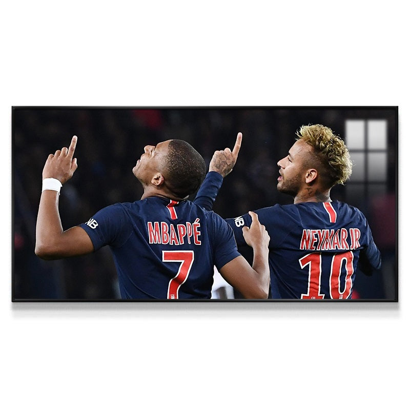 Kylian Mbappe and Neymar Wall Art