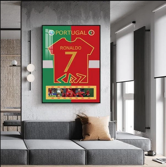 Cristiano Ronald's Jersey Wall Art (Graphic Jersey）